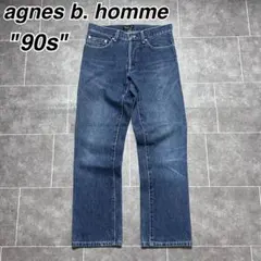 90s フランス製 アニエスベーオム デニムパンツ トカゲロゴのサムネイル