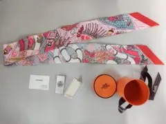 a256【美品】エルメス ツイリー クリッククラック モダン カナージュ