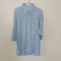 ONCILY レースシャツ ライトブルーのサムネイル