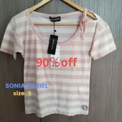 【新品】SONIA RYKIEL ストライプ Tシャツ リボン付きのサムネイル