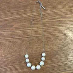 KAZA コットンパールネックレス
