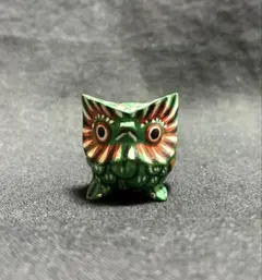 鳥　ミミズク　フクロウ　置物　ミニチュア　インテリア
