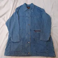 80s Vintage EDDIE BAUER デニムカバーオール L　黒タグ