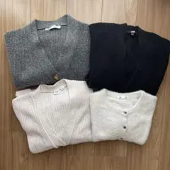 ニットカーディガンまとめ売り４点　ZARA GUなど