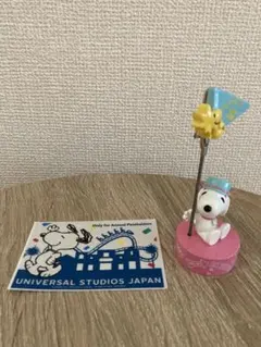 【USJ】美品　スヌーピー ウッドストック メモスタンド　メモクリップ　おまけ付
