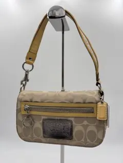 COACH コーチ POPPY ポピー ワンショルダーバッグ ベージュ イエロー