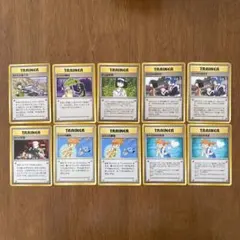 【旧裏】ポケモンカード　ジムリーダーセット／タケシ・カスミ・マチス・エリカ