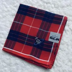 【激レア】【未使用】ヴィヴィアンウエストウッド 赤チェックハンカチ バンダナ