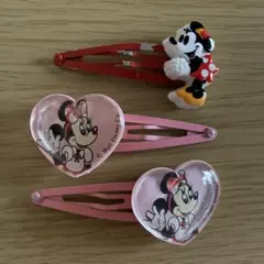 平成レトロ ディズニー パッチン ミニー 髪留め ヘアピン