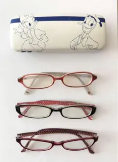 Zoff メガネ本舗 眼鏡 フレーム ケース メガネ拭き セット　ダテメガネ