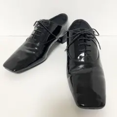 LE TALON ルタロン スクエア エナメル レースアップ シューズ 25cm