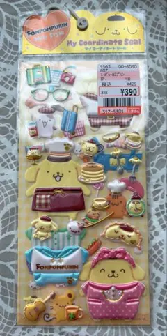 ポムポムプリン マイコーディネートシール サンリオ