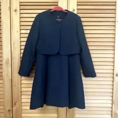 スーツ専門店購入　フォーマルワンピース　紺色　120サイズ　卒業式　入学式