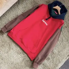 Supreme フード付きパーカー レッド/ブラウン/ネイビー