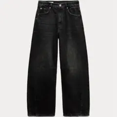 ZARA TRF バギーバルーン ミッドライズジーンズ　32