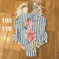 100.110㎝着画有りフラミンゴ水着めっちゃ可愛い♡女の子4歳5歳