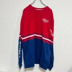 タグ付き XXL prince ストライプ トレーナー レッド ブルーネイビー