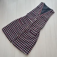 ZARA ツイードジレワンピース ロングベスト