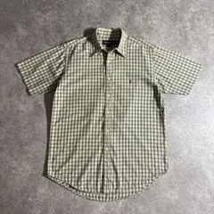 90s Ralph Lauren small check S/S shirt