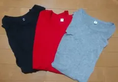 GU ソフトクルーネックT(長袖) L 3カラー