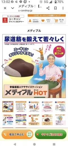 骨盤底筋エクササイズクッションメディカルホット DGF20001 尿もれ対策新品 骨盤底筋エクササイズクッションメディカルホット DGF20001 尿もれ対策