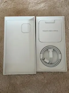 [空箱のみ] iPhone13 ホワイト(充電ケーブル付き)
