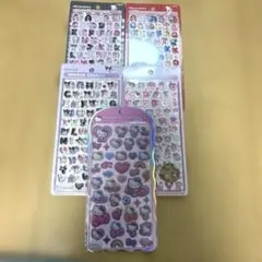 ボンボンドロップシール moji キティコットンパフィシール　キティ　ヒョウ柄