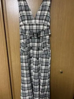 dazzlin チェック柄 ロングワンピース