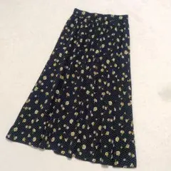 a.v.v standard 花柄 ロングフレアスカート 大きいサイズ XL