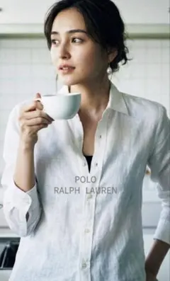 POLO RALPH LAURENポロラルフローレン大人気ホワイトリネンシャツ