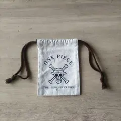 ONE PIECE ワンピース 巾着袋 ポーチ 小物入れ　生成り