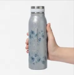 スタバ　SAKURA ステンレスボトルグリッターエアリーブルー