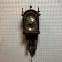 精工舎 黒柿スリゲル 柱時計 古時計 振り子 ゼンマイ ユンハンス