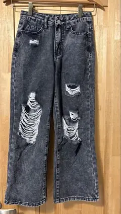 SHEIN Teen ダメージデニムパンツ 8-9Yのサムネイル