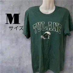 【JERZEES】チュレーン大学 グリーン ロゴTシャツ M カレッジ 半袖のサムネイル
