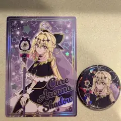 名探偵プリキュア！展 キュアアルカナ・シャドウ 缶バッジ 2個セット
