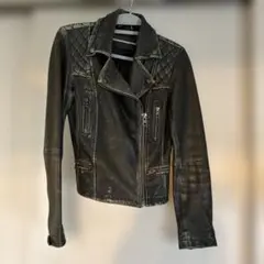 オールセインツ　レザーライダースジャケットのサムネイル