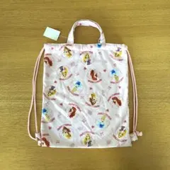 ディズニー プリンセス キルティング ナップザック　体操服入れ