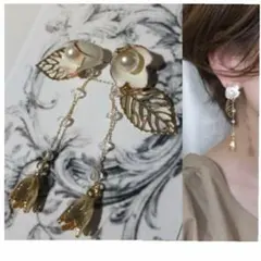 842＊チューリップ パール チェーン 蕾 大人可愛い 高見え プチプラ 上品