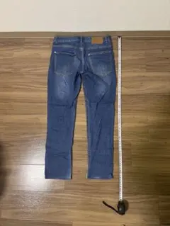 スリムフィットデニム ウエスト76cm ダークブルー