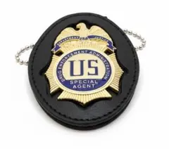☆良品☆DSS 国務省DOD 外交保安局 バッジ レプリカ ホルダー付き
