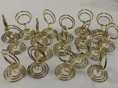 ゴールド 円形スタンドクリップ 18個セット