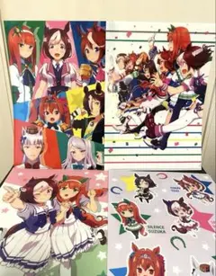 【未使用】ウマ娘 プリティーダービー 4枚クリアファイル