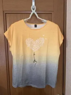 【美品】SHEIN グラデーションハートTシャツ 半袖