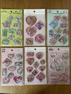 【正規品】ウォーターシール　ディズニー　セリア　6枚　6種セット