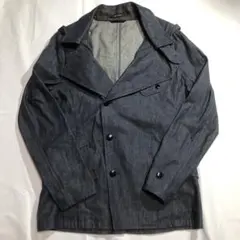 ジョンブル フード付きデニムトレンチコート メンズ Sサイズ