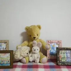 お得価格☆モヘアテディベア　３点セット 選べるおまけ付