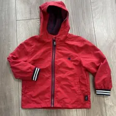 Polo ウィンドブレーカー　ジャケット　赤　フード付き110cm