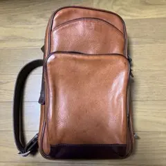 ココマイスター　ブラウンレザーショルダーバッグのサムネイル