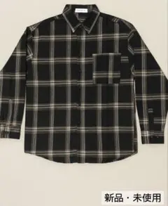 Cooper & Co ネル風シャツ 表記XS(実寸M相当)ゆったり 新品未使用